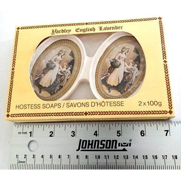 Vintage Yardley English Lavender Hostess Soaps Set of 2 X 100g NEW in Box Canada - Picture 3 of 9